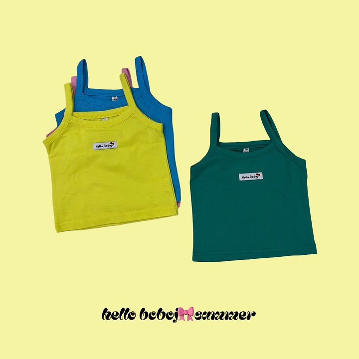 Bobo j - Korean Children Fashion - #todddlerfashion - Color Sleeveless Top - 3