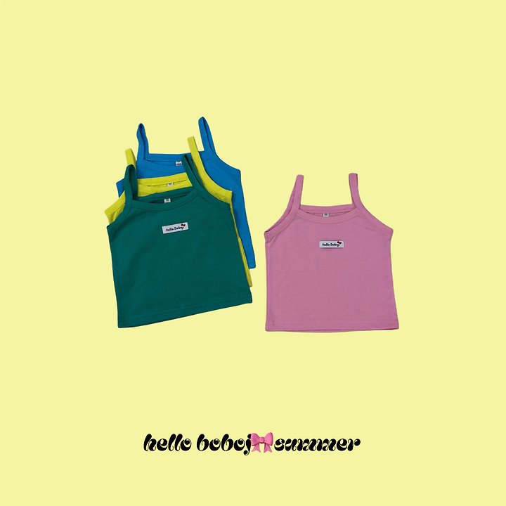 Bobo j - Korean Children Fashion - #todddlerfashion - Color Sleeveless Top - 4