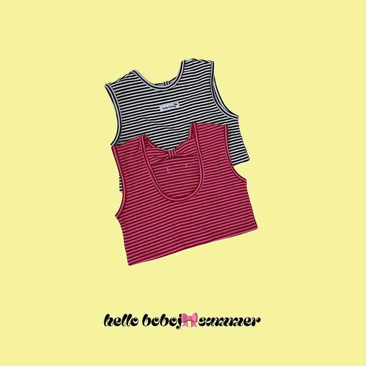 Bobo j - Korean Children Fashion - #toddlerclothing - Pepero Sleeveless Top - 2