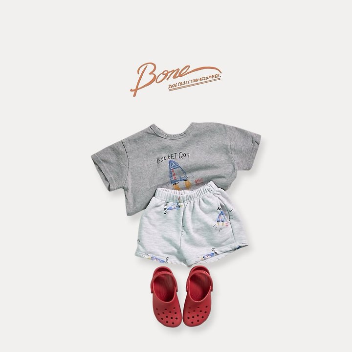 Boneoune - Korean Children Fashion - #Kfashion4kids - Rocket Go Short Sleeve Tee - 5