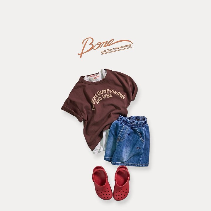 Boneoune - Korean Children Fashion - #Kfashion4kids - Bone Daily Denim Shorts - 6