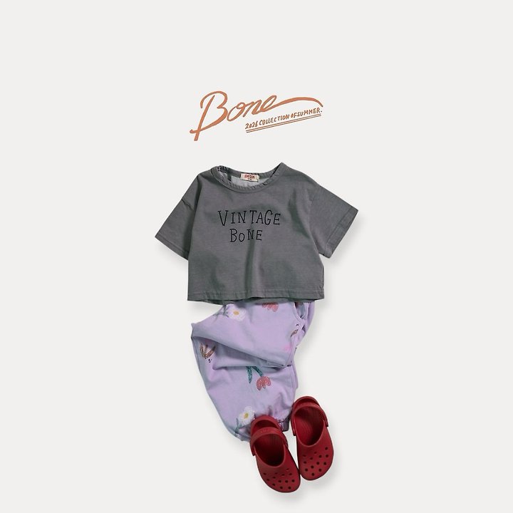 Boneoune - Korean Children Fashion - #prettylittlegirls - Crae Flower All-Over Print Jogger Pants - 4