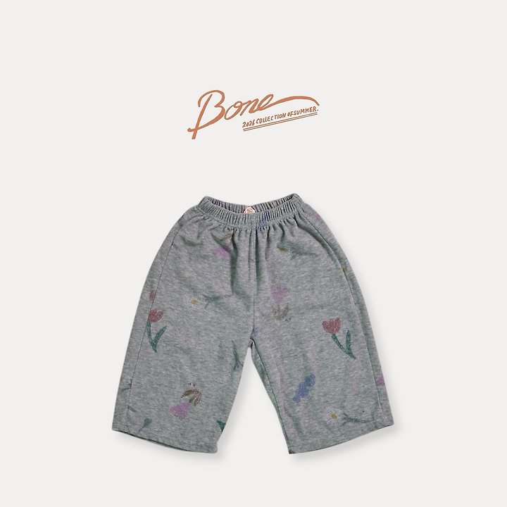 Boneoune - Korean Children Fashion - #childofig - Crae Flower Wide Pants - 2