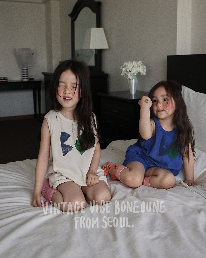 Boneoune - Korean Children Fashion - #childofig - BO Terry Sleeveless Tee - 10