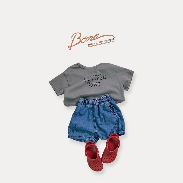 Boneoune - Korean Children Fashion - #childofig - Vintage Crop Tee - 4