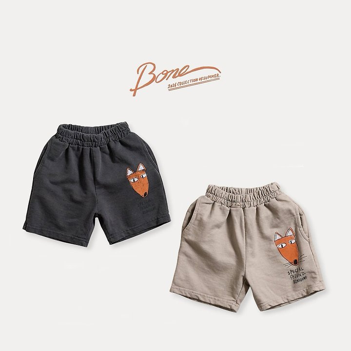 Boneoune - Korean Children Fashion - #childrensboutique - Fox Pigment Shorts