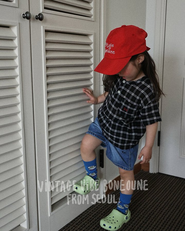 Boneoune - Korean Children Fashion - #childrensboutique - Dynamic Denim Shorts - 6