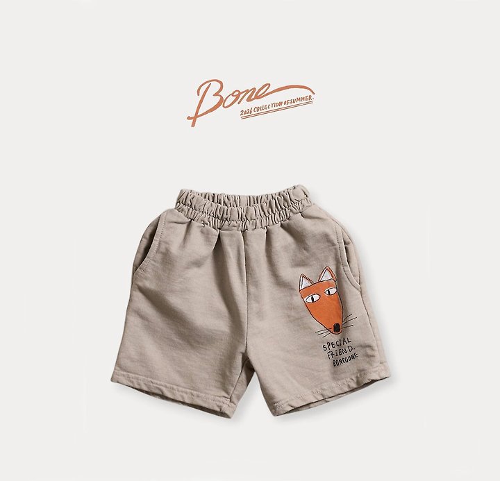 Boneoune - Korean Children Fashion - #designkidswear - Fox Pigment Shorts - 2