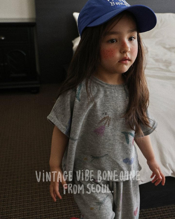 Boneoune - Korean Children Fashion - #designkidswear - Crae Flower Wide Pants - 5