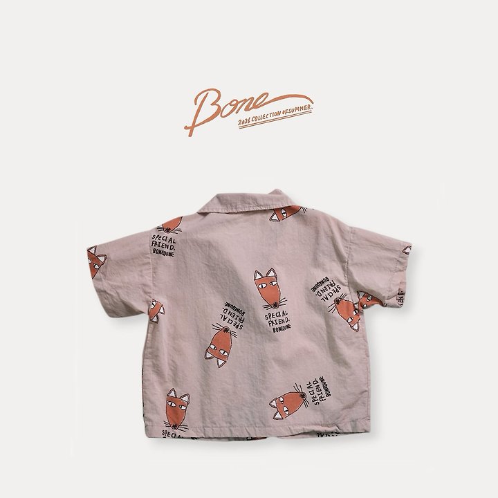 Boneoune - Korean Children Fashion - #designkidswear - Fox Collar Shirt - 2