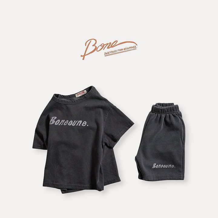 Boneoune - Korean Children Fashion - #designkidswear - Letter Pigment Shorts - 5