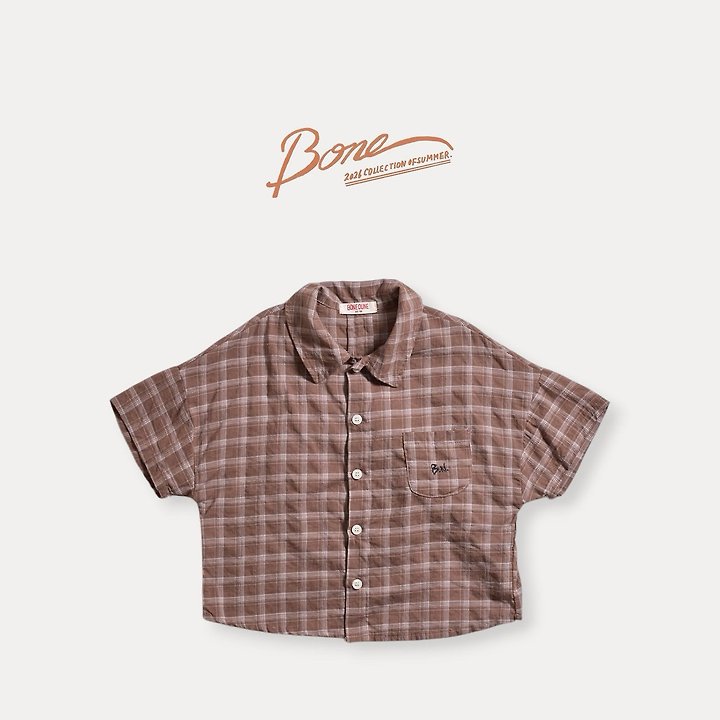 Boneoune - Korean Children Fashion - #childrensboutique - Retro Check Shirt - 4