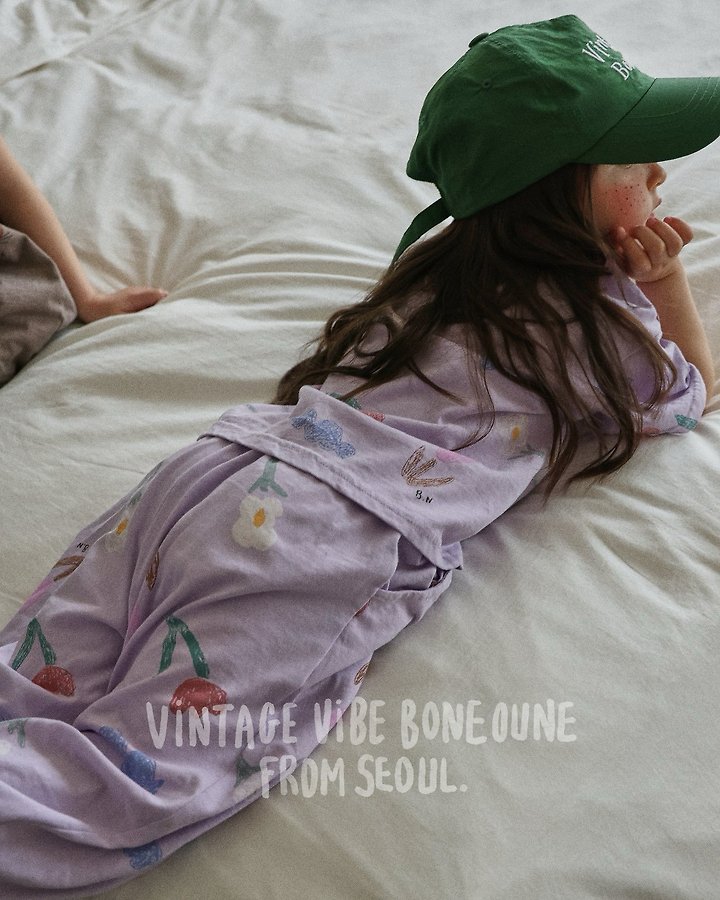 Boneoune - Korean Children Fashion - #discoveringself - Crae Flower All-Over Print Short Sleeve Tee - 9