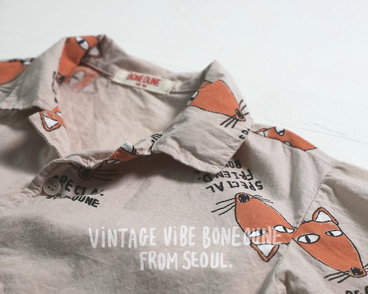 Boneoune - Korean Children Fashion - #discoveringself - Fox Collar Shirt - 3