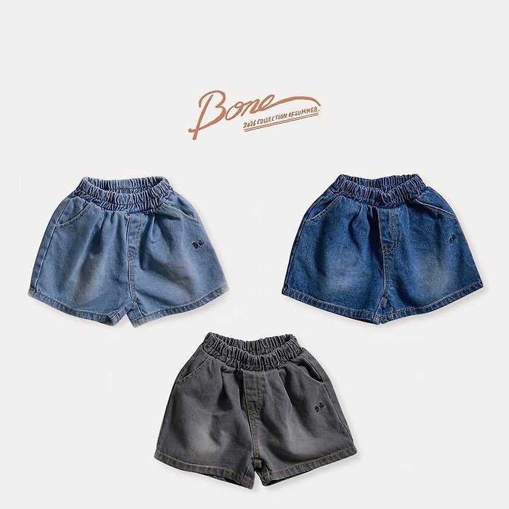 Boneoune - Korean Children Fashion - #discoveringself - Bone Daily Denim Shorts