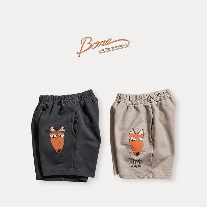 Boneoune - Korean Children Fashion - #discoveringself - Fox Pigment Shorts - 4