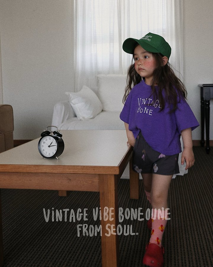 Boneoune - Korean Children Fashion - #kidsshorts - Vintage Crop Tee - 8