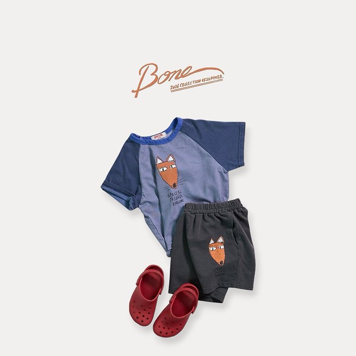 Boneoune - Korean Children Fashion - #fashionkids - Fox Raglan Tee - 4