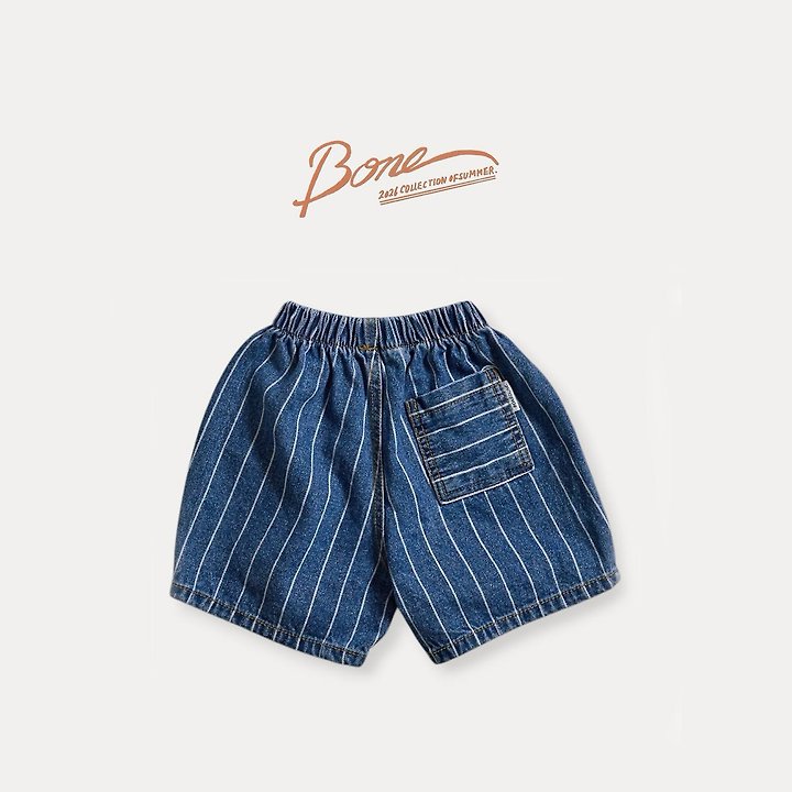 Boneoune - Korean Children Fashion - #kidsshorts - Thom Bang Denim Shorts - 3