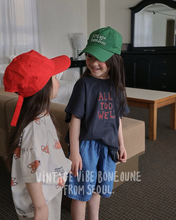 Boneoune - Korean Children Fashion - #kidsshorts - Fox All-Over Print Short Sleeve Tee - 7