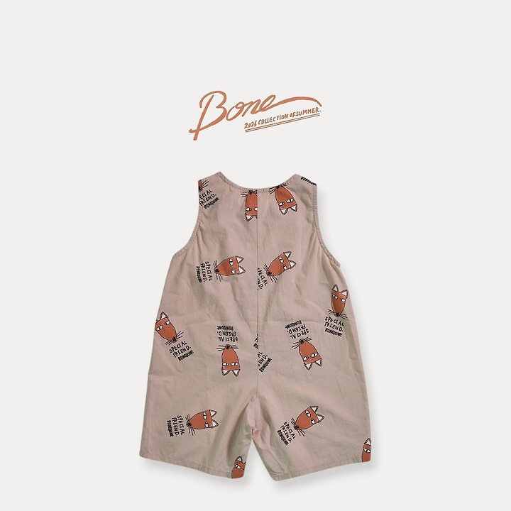Boneoune - Korean Children Fashion - #kidsshorts - Fox Overalls - 2