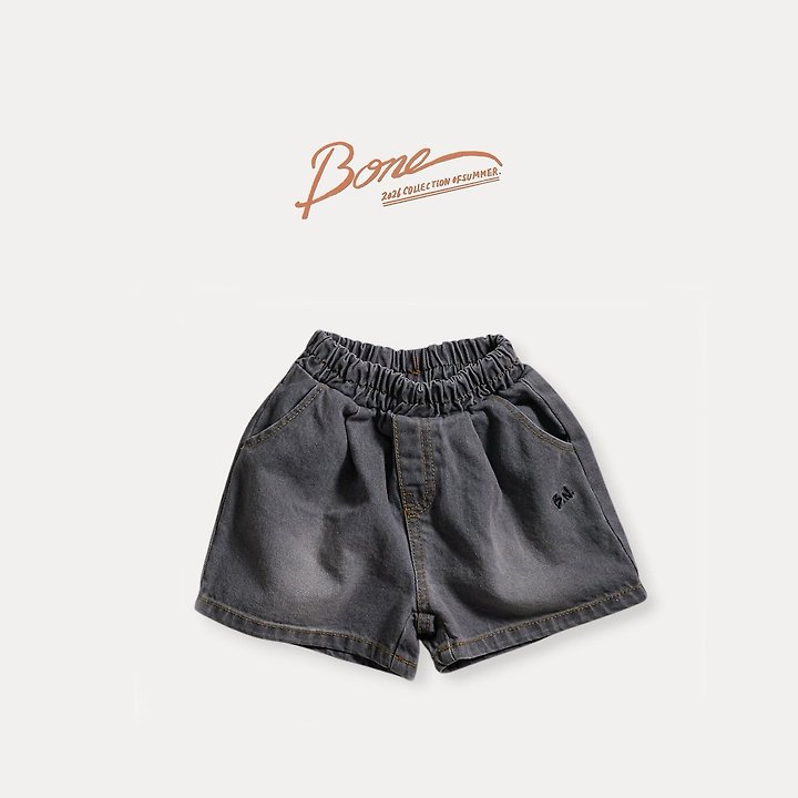 Boneoune - Korean Children Fashion - #kidsshorts - Bone Daily Denim Shorts - 3