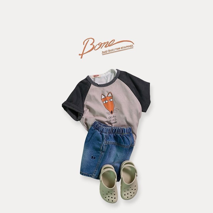 Boneoune - Korean Children Fashion - #kidsstore - Fox Raglan Tee - 5