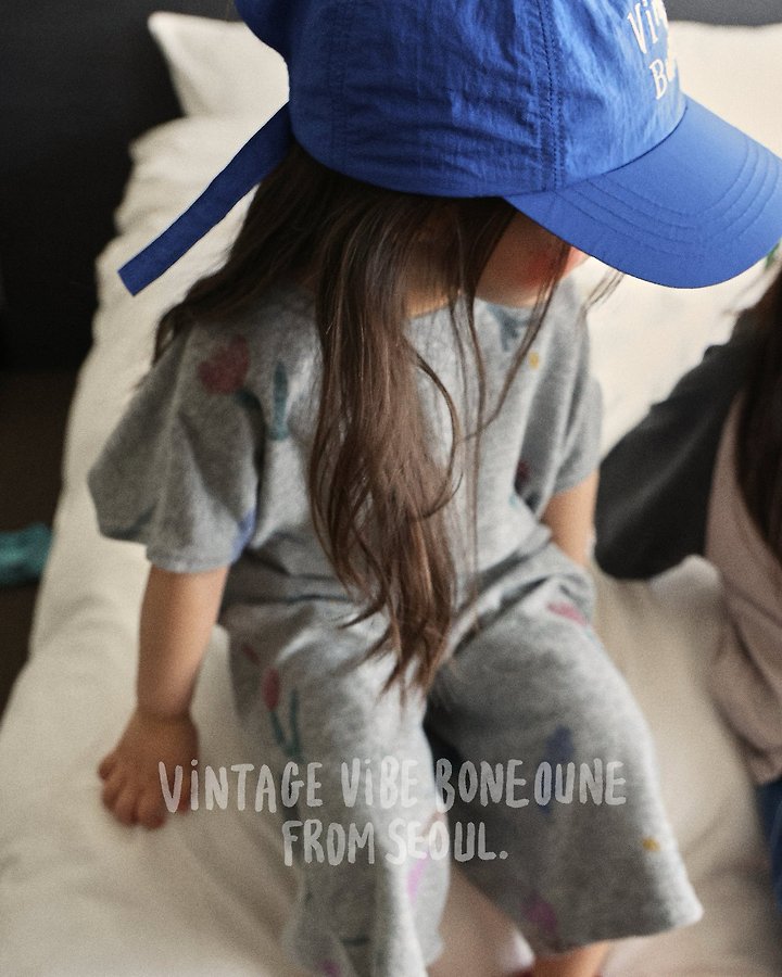 Boneoune - Korean Children Fashion - #kidsstore - Crae Flower Terry Crop Tee - 10