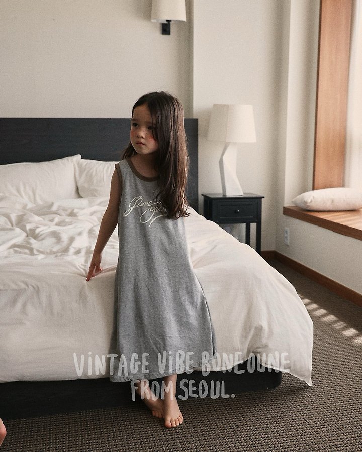 Boneoune - Korean Children Fashion - #kidsstore - Loop Sleeveless One-piece - 6