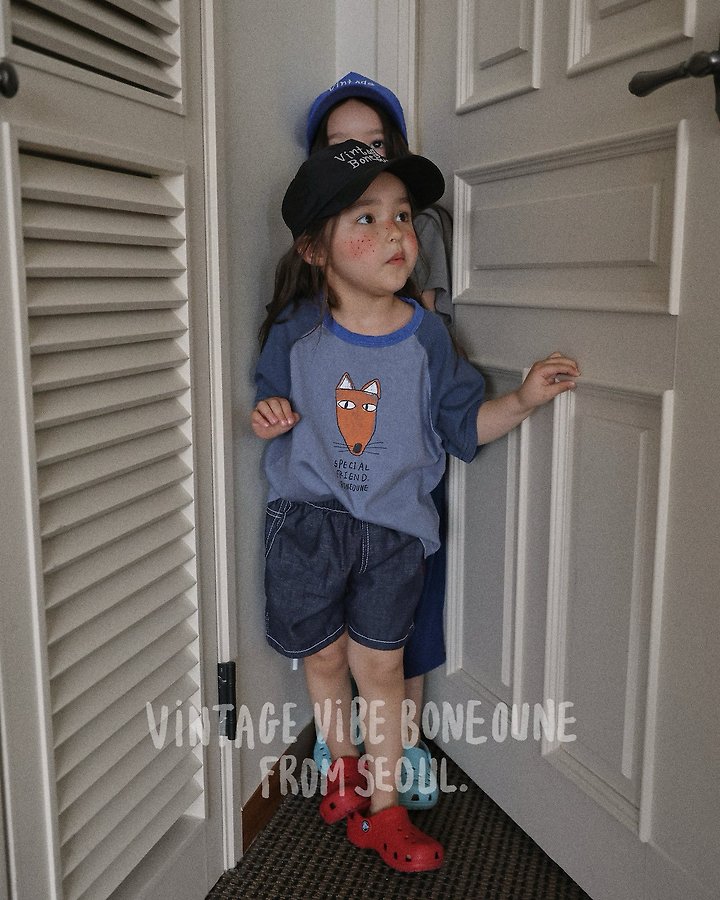 Boneoune - Korean Children Fashion - #kidzfashiontrend - Stitch Non-Fade Denim Shorts - 11