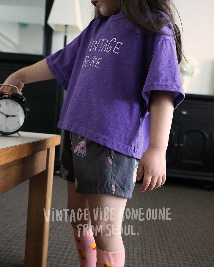Boneoune - Korean Children Fashion - #kidzfashiontrend - Vintage Crop Tee - 10