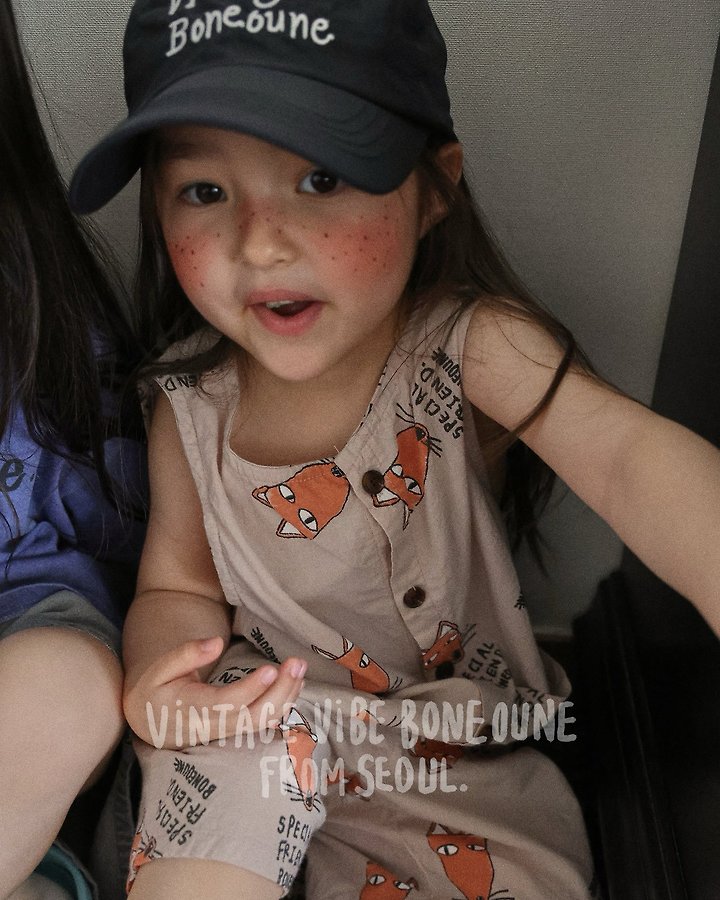 Boneoune - Korean Children Fashion - #kidsstore - Fox Overalls - 4