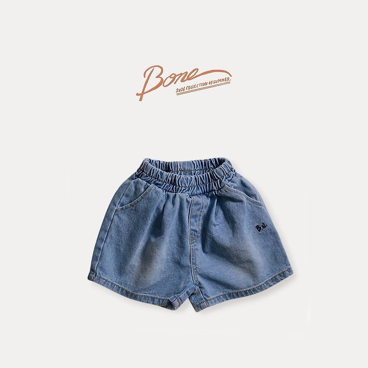 Boneoune - Korean Children Fashion - #kidzfashiontrend - Bone Daily Denim Shorts - 5