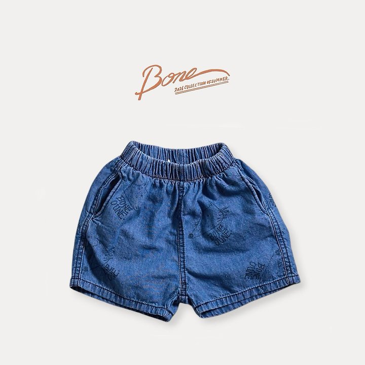 Boneoune - Korean Children Fashion - #littlefashionista - Wolf Denim Shorts