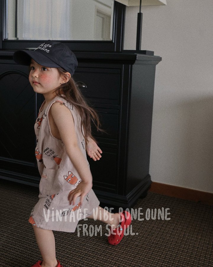 Boneoune - Korean Children Fashion - #littlefashionista - Fox Overalls - 6