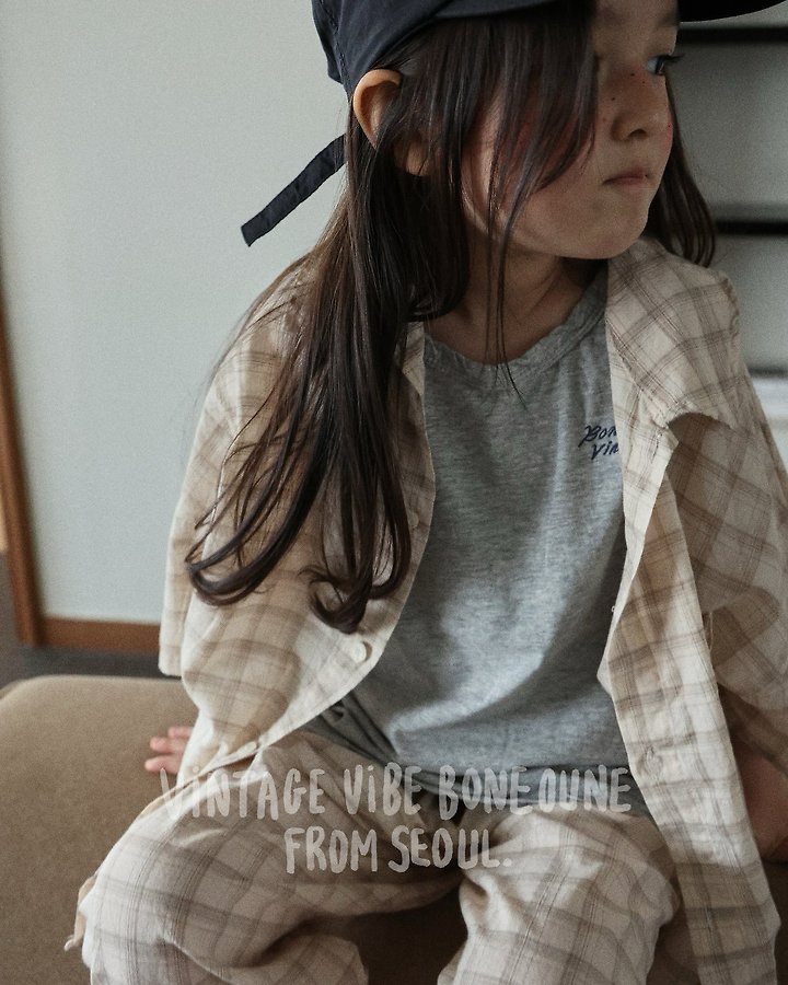 Boneoune - Korean Children Fashion - #littlefashionista - Retro Check Pants - 10