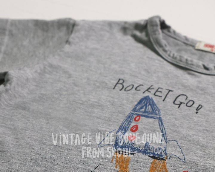 Boneoune - Korean Children Fashion - #magicofchildhood - Rocket Go Short Sleeve Tee - 7