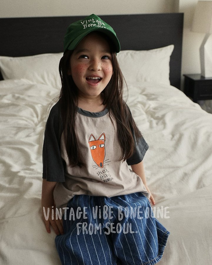 Boneoune - Korean Children Fashion - #magicofchildhood - Fox Raglan Tee - 9