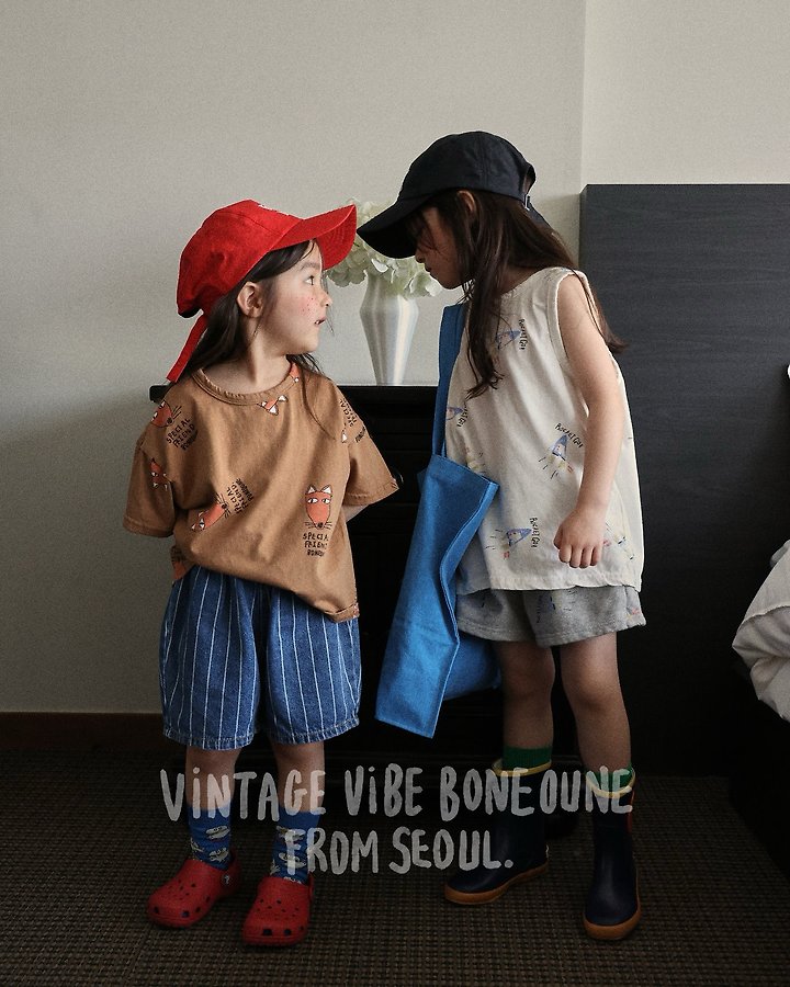 Boneoune - Korean Children Fashion - #magicofchildhood - Thom Bang Denim Shorts - 8