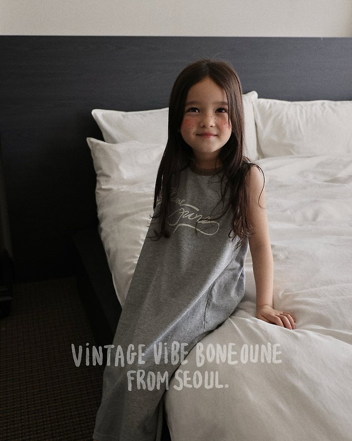Boneoune - Korean Children Fashion - #magicofchildhood - Loop Sleeveless One-piece - 10