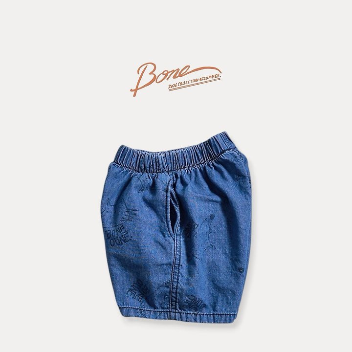Boneoune - Korean Children Fashion - #minifashionista - Wolf Denim Shorts - 3