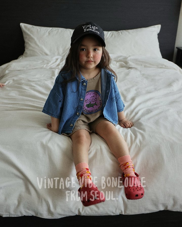 Boneoune - Korean Children Fashion - #minifashionista - Shark Wide Top - 7