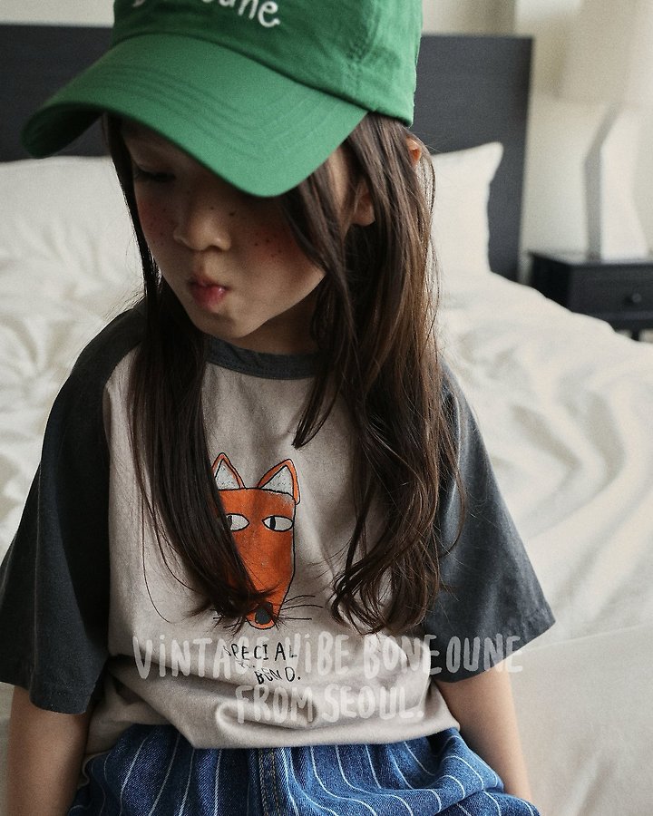 Boneoune - Korean Children Fashion - #prettylittlegirls - Fox Raglan Tee - 11