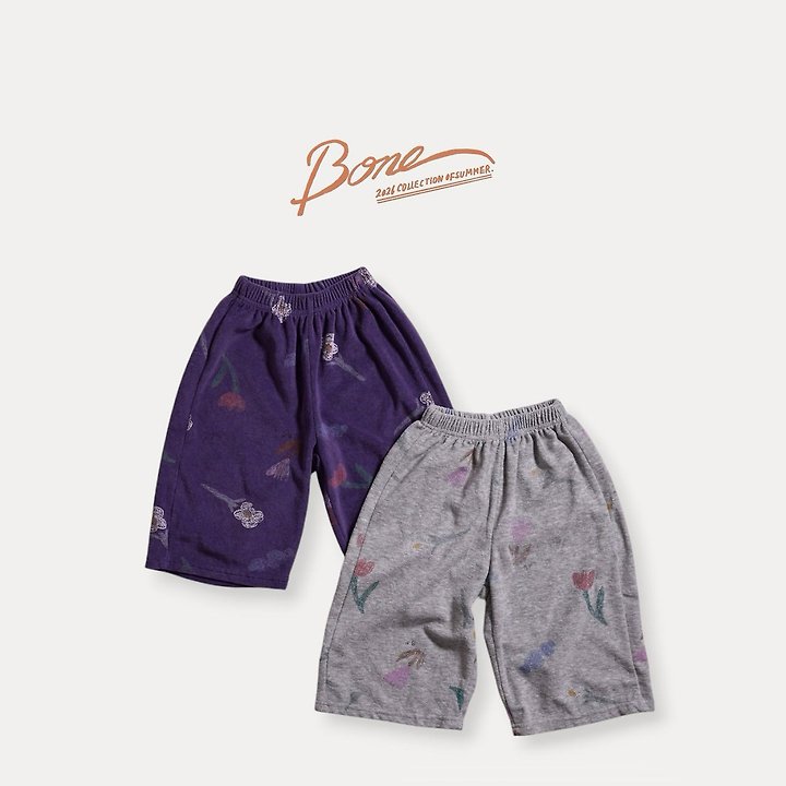 Boneoune - Korean Children Fashion - #prettylittlegirls - Crae Flower Wide Pants