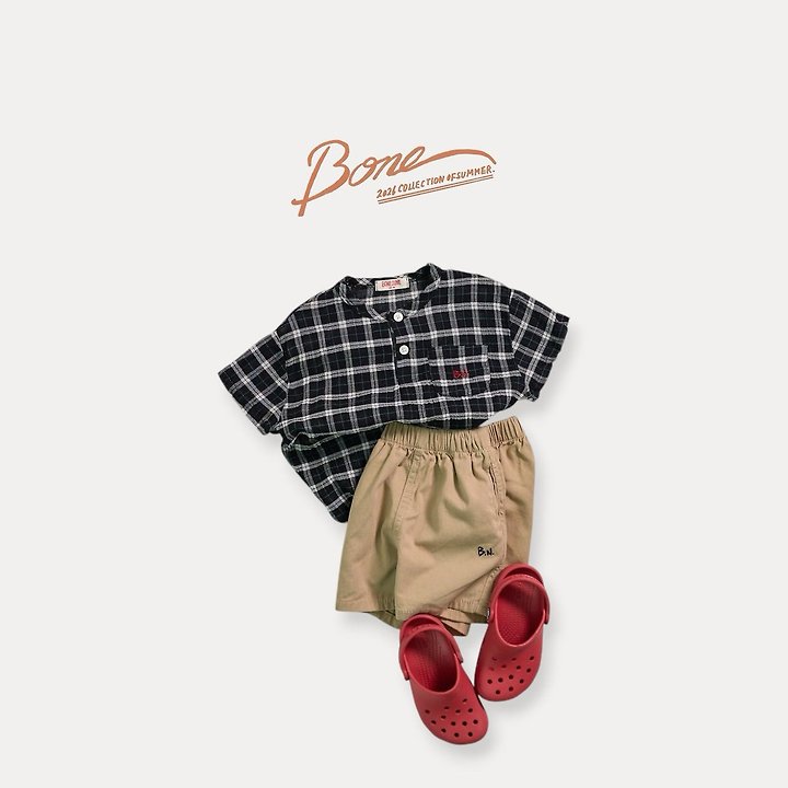 Boneoune - Korean Children Fashion - #prettylittlegirls - Multi Check Shirt - 2