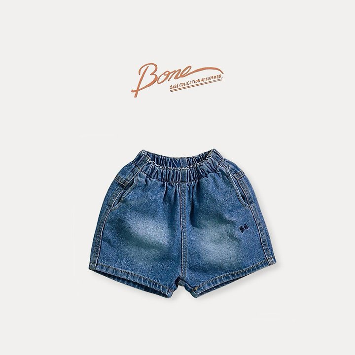 Boneoune - Korean Children Fashion - #prettylittlegirls - Dynamic Denim Shorts