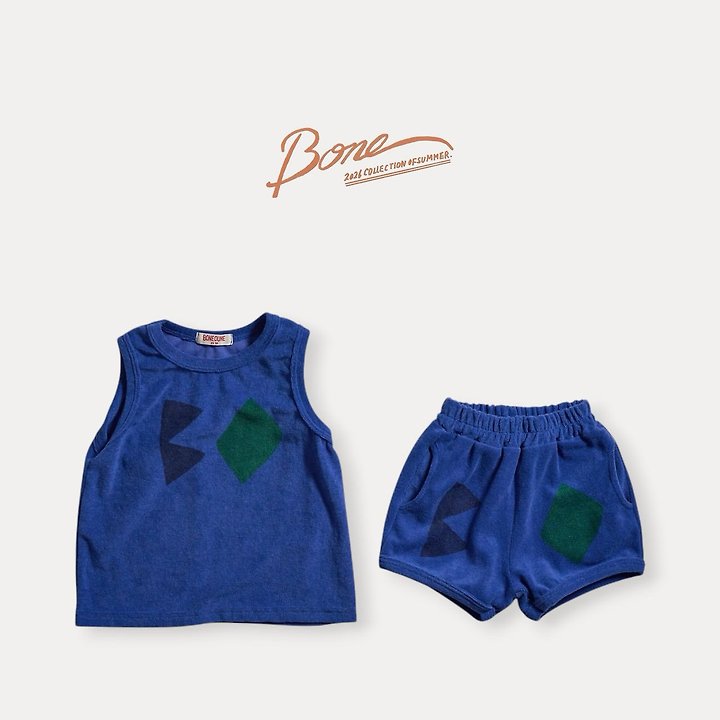 Boneoune - Korean Children Fashion - #stylishchildhood - BO Terry Sleeveless Tee - 9