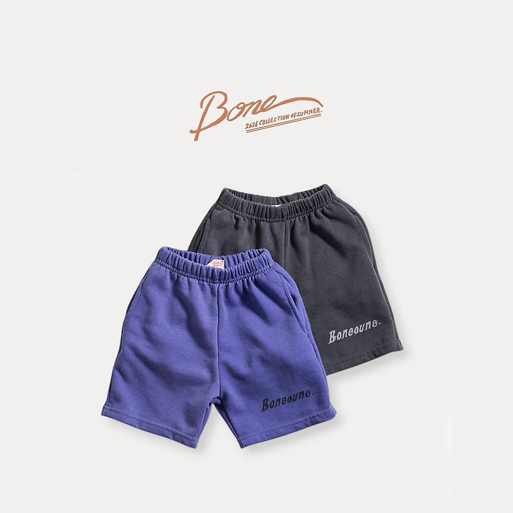 Boneoune - Korean Children Fashion - #toddlerclothing - Letter Pigment Shorts