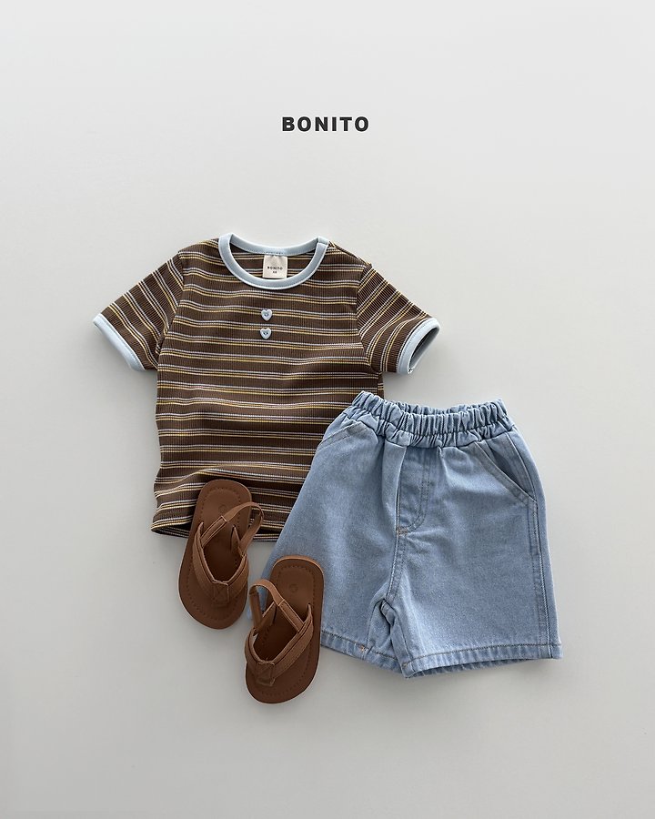 Bonito - Korean Baby Fashion - #babyboutique - Stripe Rib Tee - 8