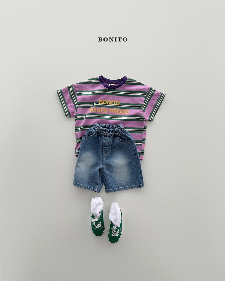 Bonito - Korean Baby Fashion - #babyboutique - Proud Stripe Tee - 8